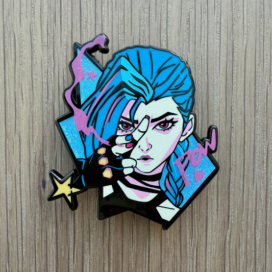 π PRE-ORDERS Chaotic Powder Rebel -Inspired Character Enamel Pin