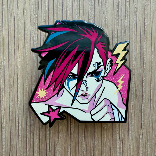 π PRE-ORDERS Chaotic Powder Rebel -Inspired Character Enamel Pin