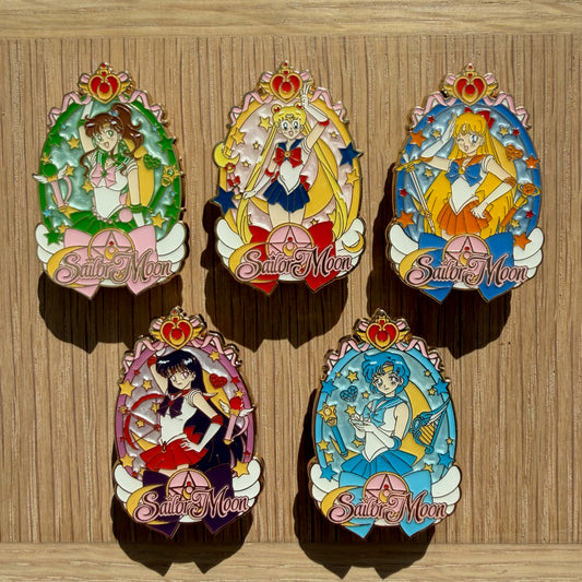 π PRE-ORDERS Sailor Moon 5pc -Inspired Character Enamel Pin