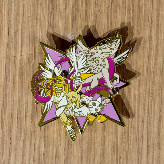 π PRE-ORDERS Celestial Guardian -Inspired Character Enamel Pin