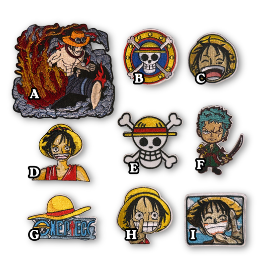 One Piece Embroidered Iron-On Patch
