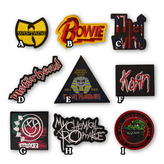 Music & Pop Culture Embroidered Iron-On Patch
