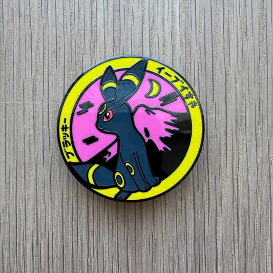 night fantasy fox enamel pin anime inspired