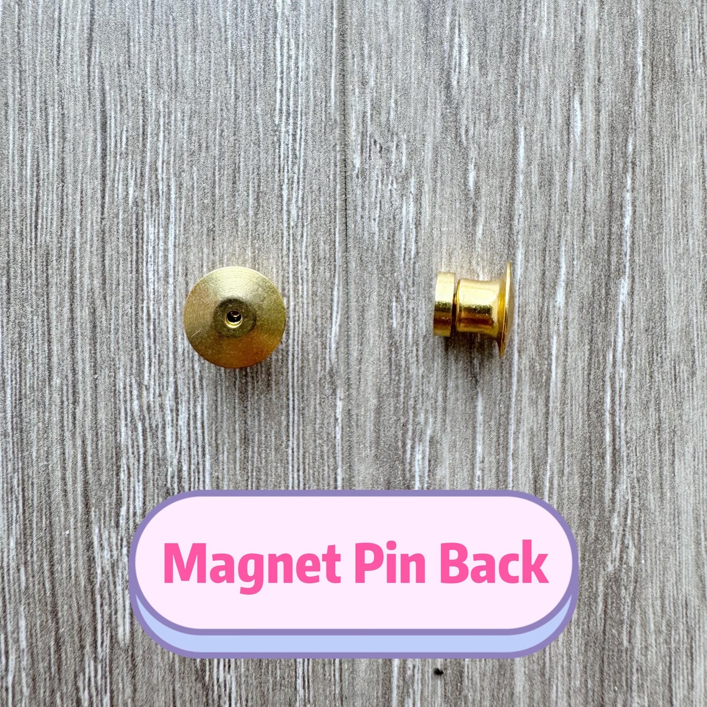 π PRE-ORDERS Magnetic Pin Backing 2pc | Turn Enamel Pins into Fridge Magnets