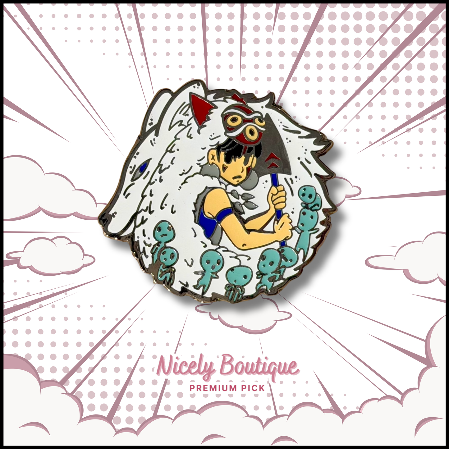 Whimsical Spirit World -Inspired Character Enamel Pin