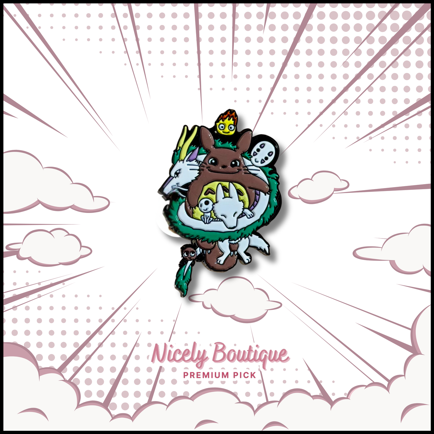 Whimsical Spirit World -Inspired Character Enamel Pin