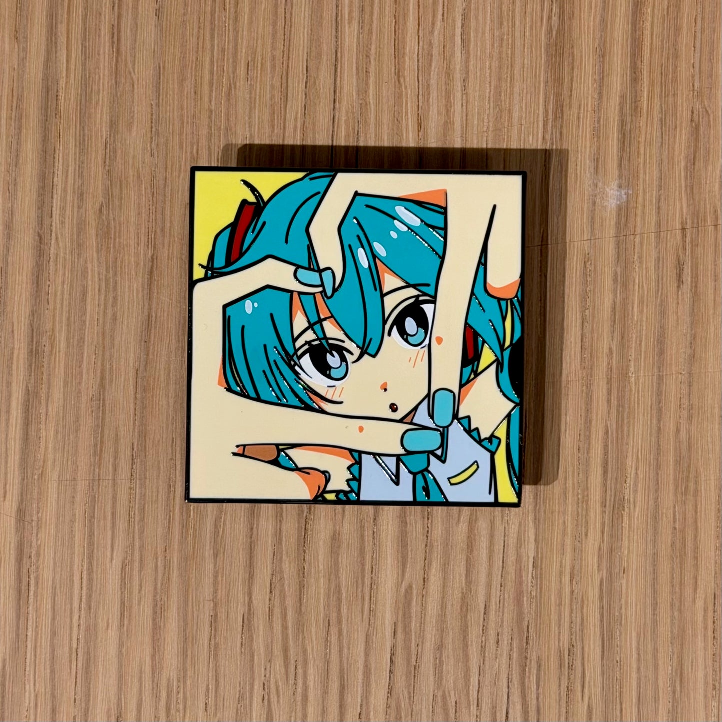Cyber Idol -Inspired Character Enamel Pin