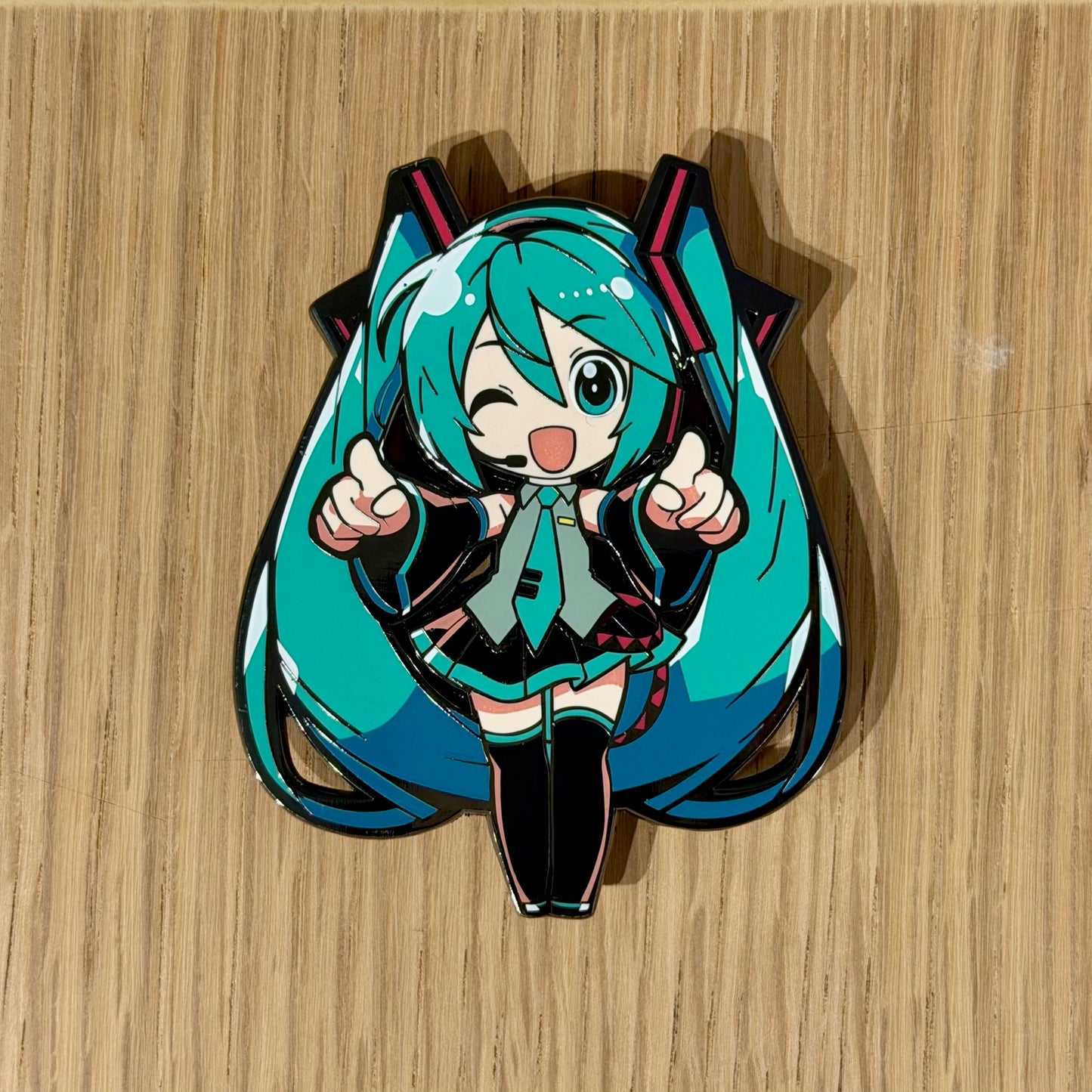 Cyber Idol -Inspired Character Enamel Pin