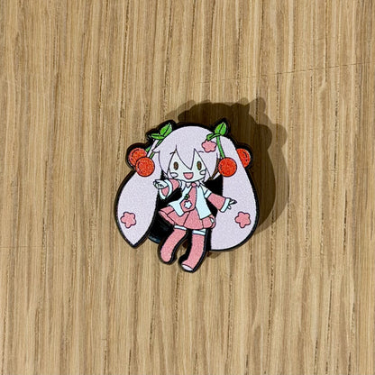 Cyber Idol -Inspired Character Enamel Pin