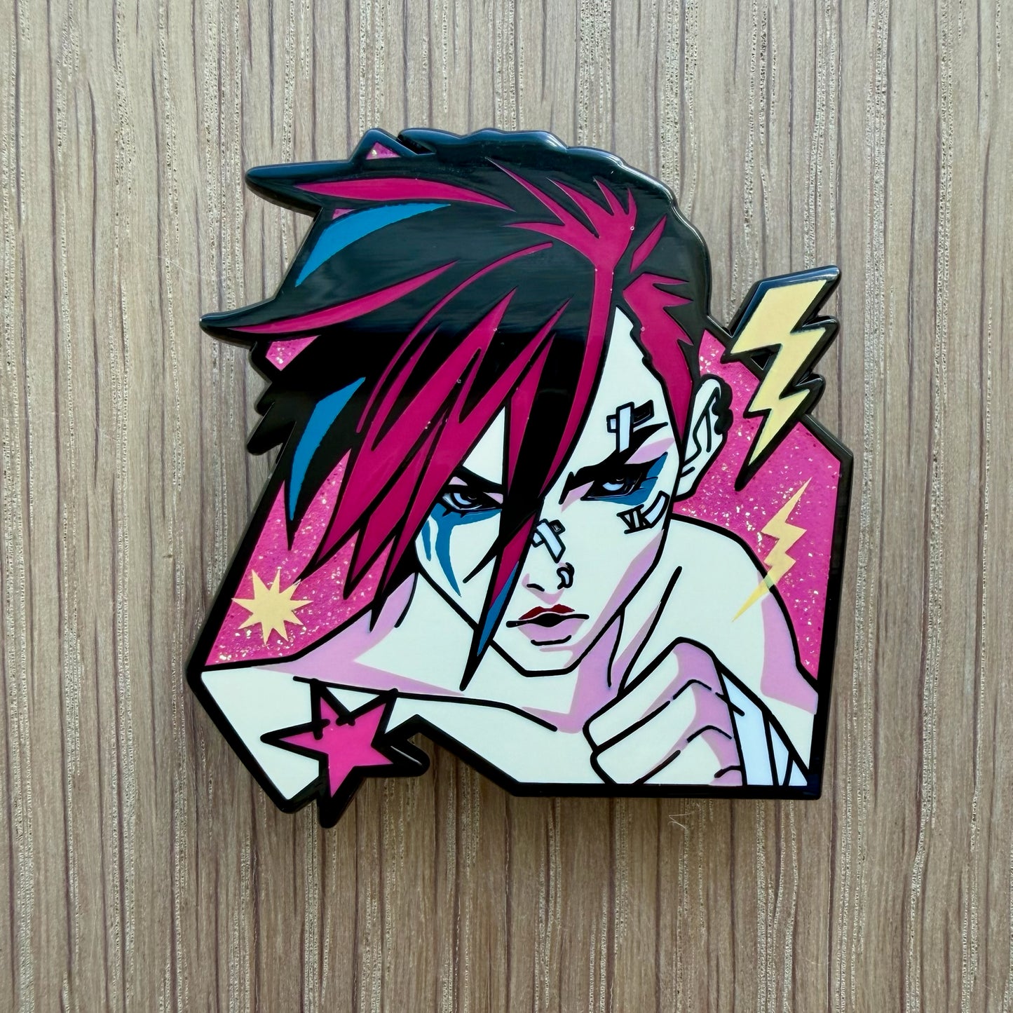 🕒  PRE-ORDERS Chaotic Powder Rebel -Inspired Character Enamel Pin