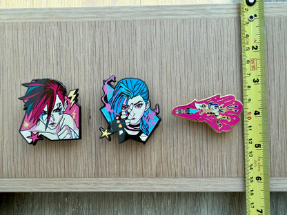 🕒  PRE-ORDERS Chaotic Powder Rebel -Inspired Character Enamel Pin