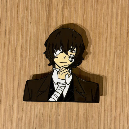 Dazai Osamu-Inspired Character Enamel Pin
