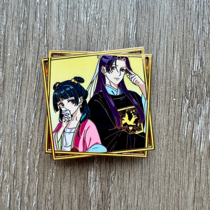Elegant Anime Girl Enamel Pin, The Apothecary Diaries