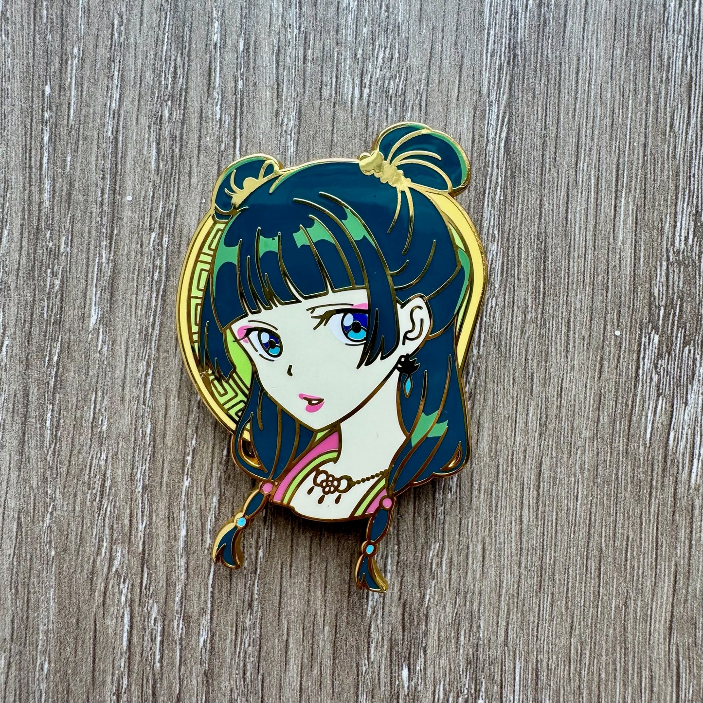 Elegant Anime Girl Enamel Pin, The Apothecary Diaries