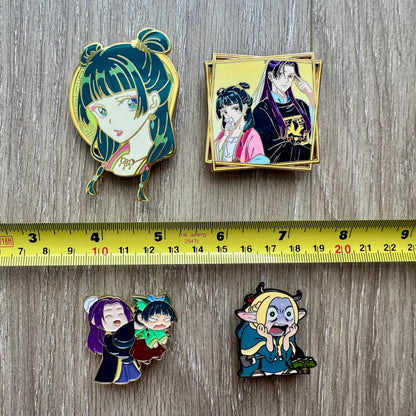 Elegant Anime Girl Enamel Pin, The Apothecary Diaries