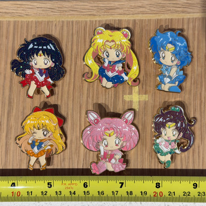 Sailor Moon 6pc -Inspired Character Enamel Pin