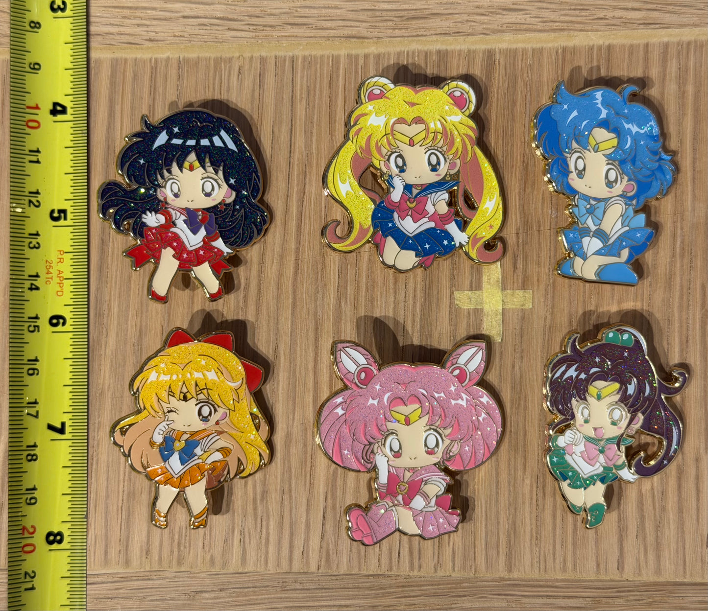 Sailor Moon 6pc -Inspired Character Enamel Pin