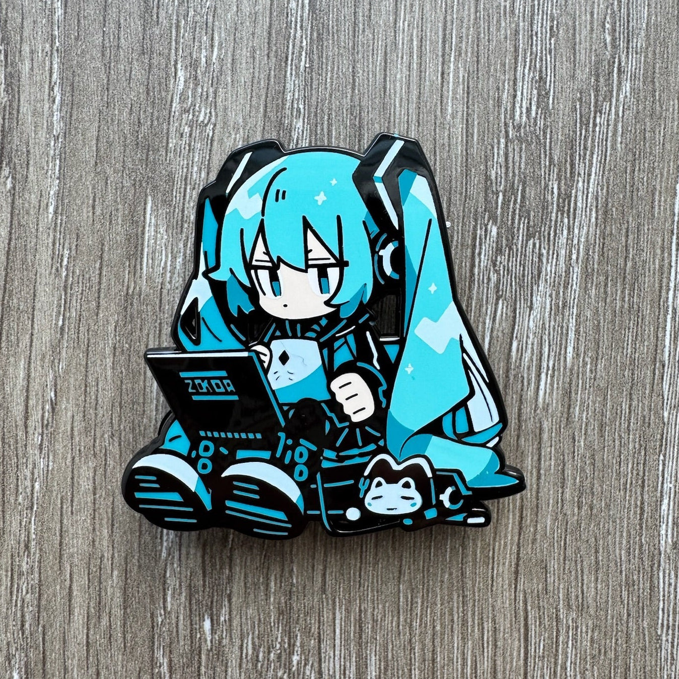 Cyber Idol -Inspired Character Enamel Pin