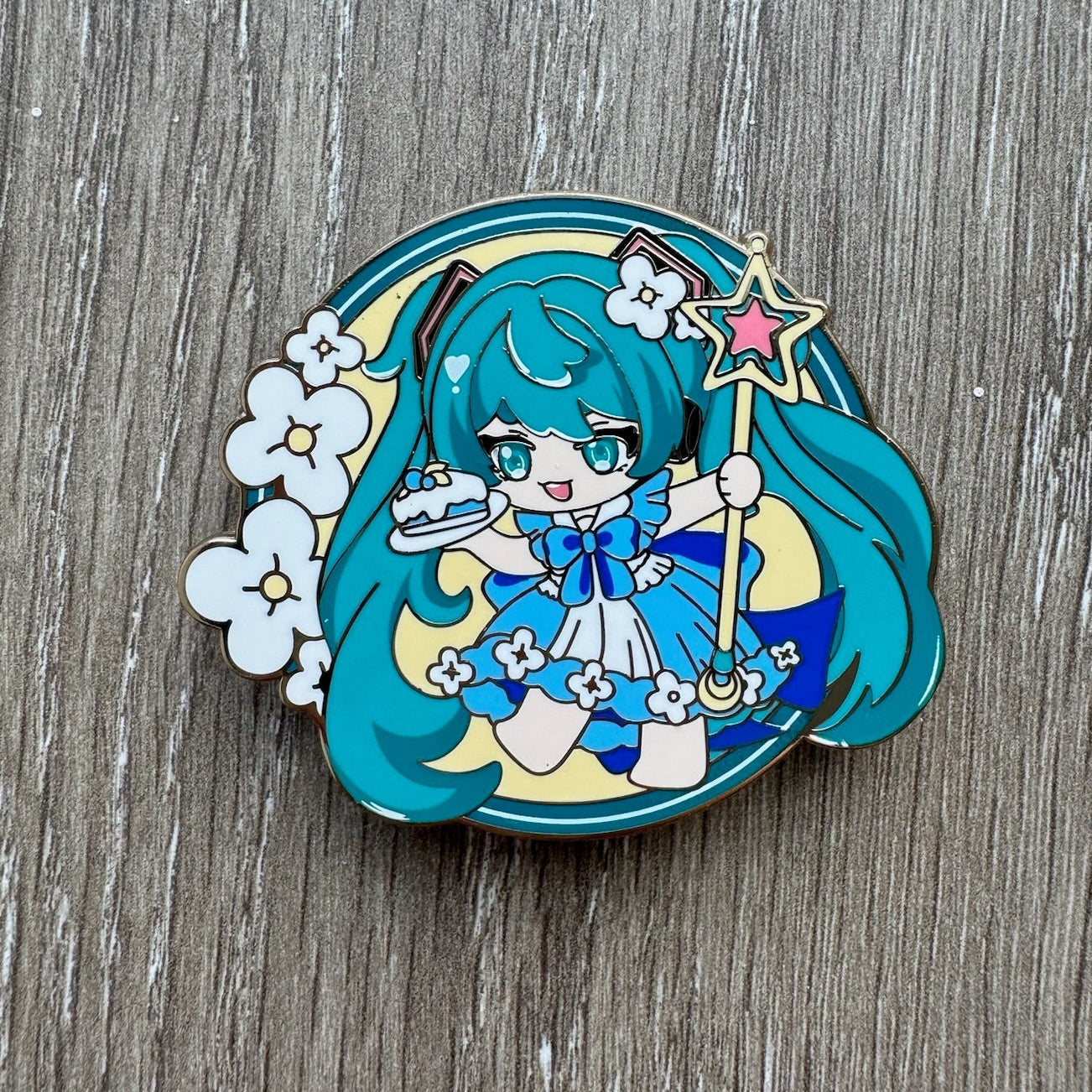 Cyber Idol -Inspired Character Enamel Pin