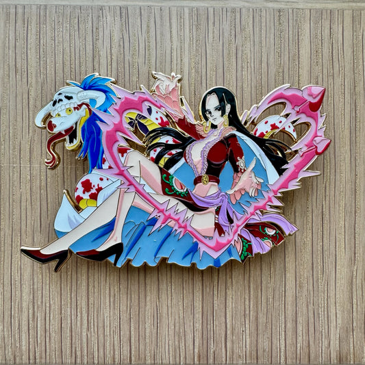 🕒  PRE-ORDERS Serpent Empress Heart -Inspired Character Enamel Pin