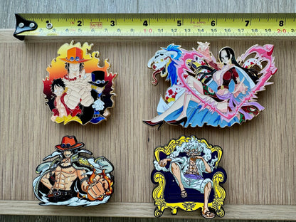 🕒  PRE-ORDERS Flame Fist Pirate -Inspired Character Enamel Pin