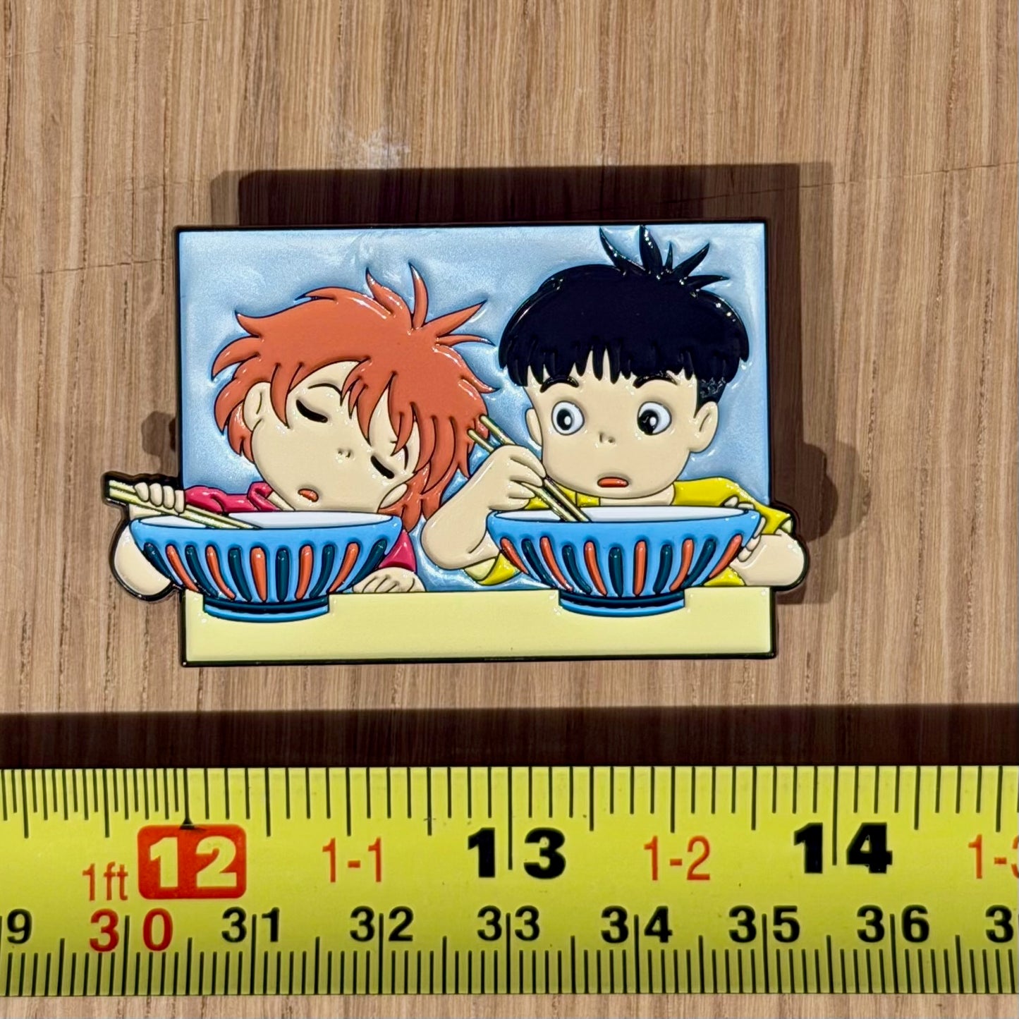 Ocean Girl & Boy Ramen Scene -Inspired Character Enamel Pin