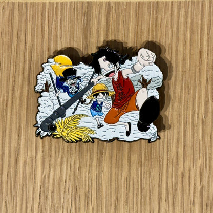 Pirate Brothers Childhood -Inspired Character Enamel Pin
