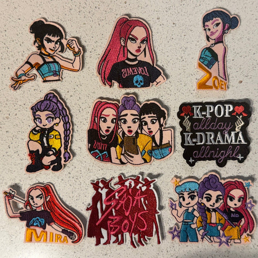 KPop Demon Hunters Embroidered Iron-On Patch