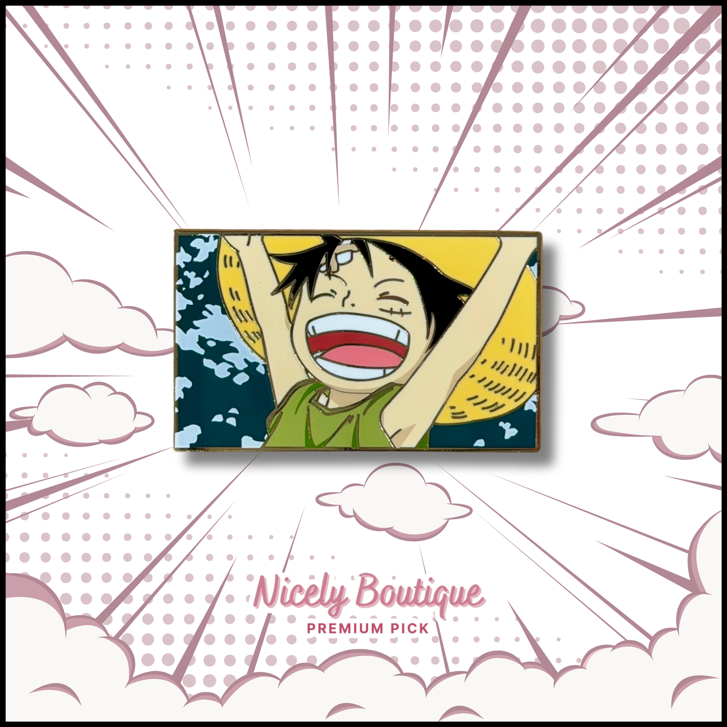 🕒  PRE-ORDERS Straw-Hat Captain -Inspired Character Enamel Pin