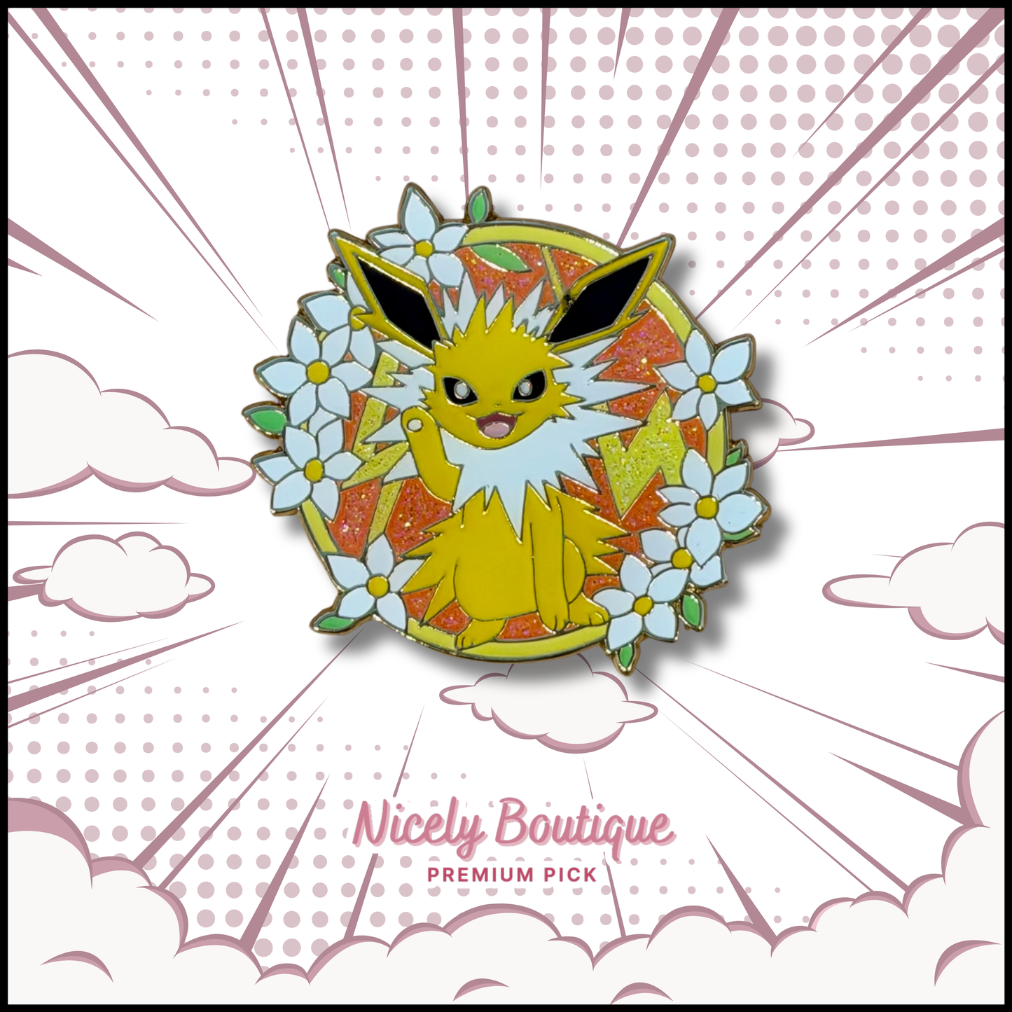 Lightning Element Creature -Inspired Character Enamel Pin
