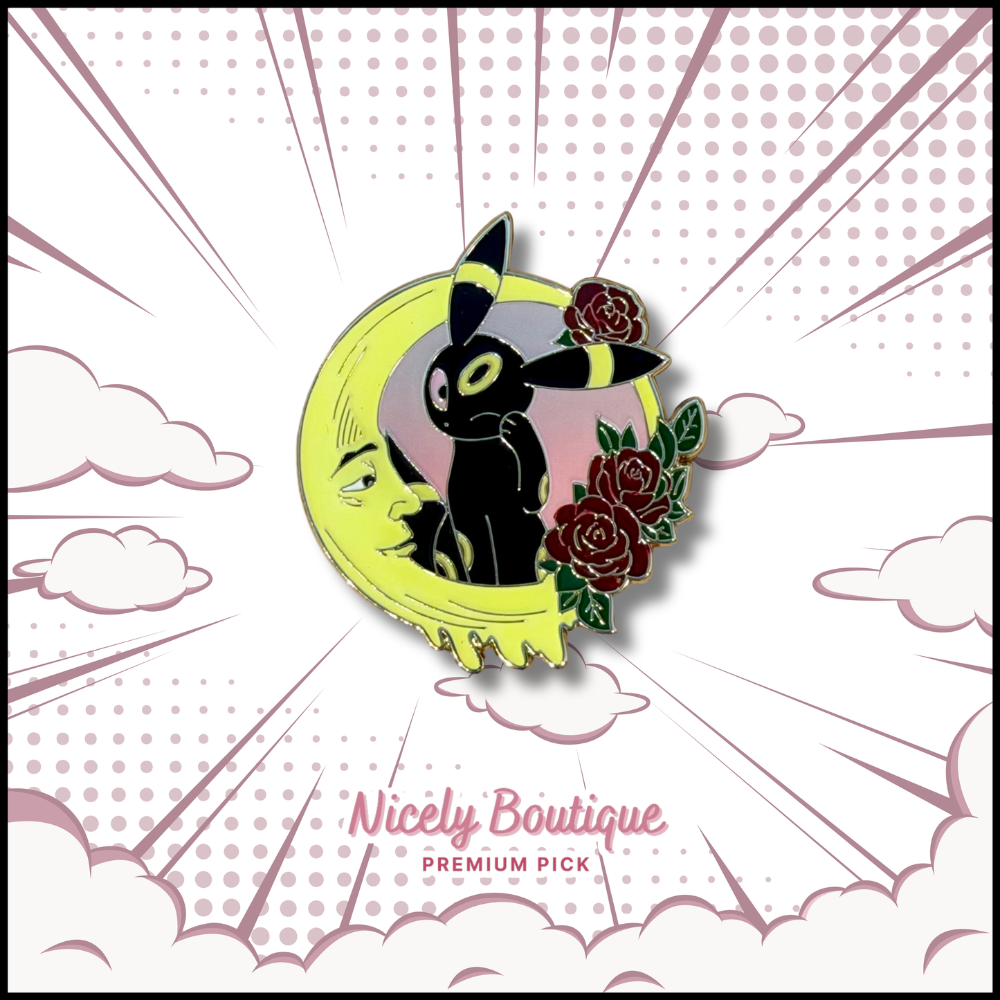 Moon Shadow Creature -Inspired Character Enamel Pin