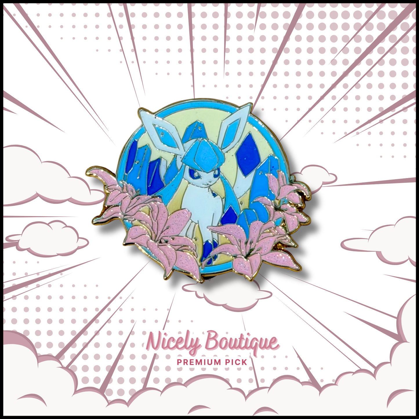 Ice Element -Inspired Character Enamel Pin