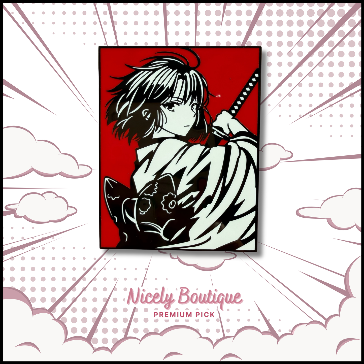 Ryougi Shiki -Inspired Character Enamel Pin