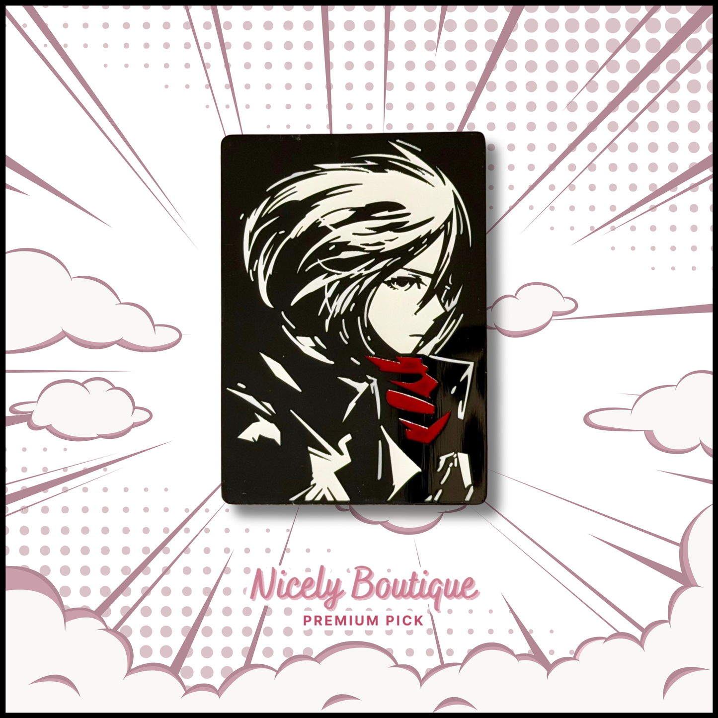 🕒  PRE-ORDERS Mikasa-Inspired Character Enamel Pin