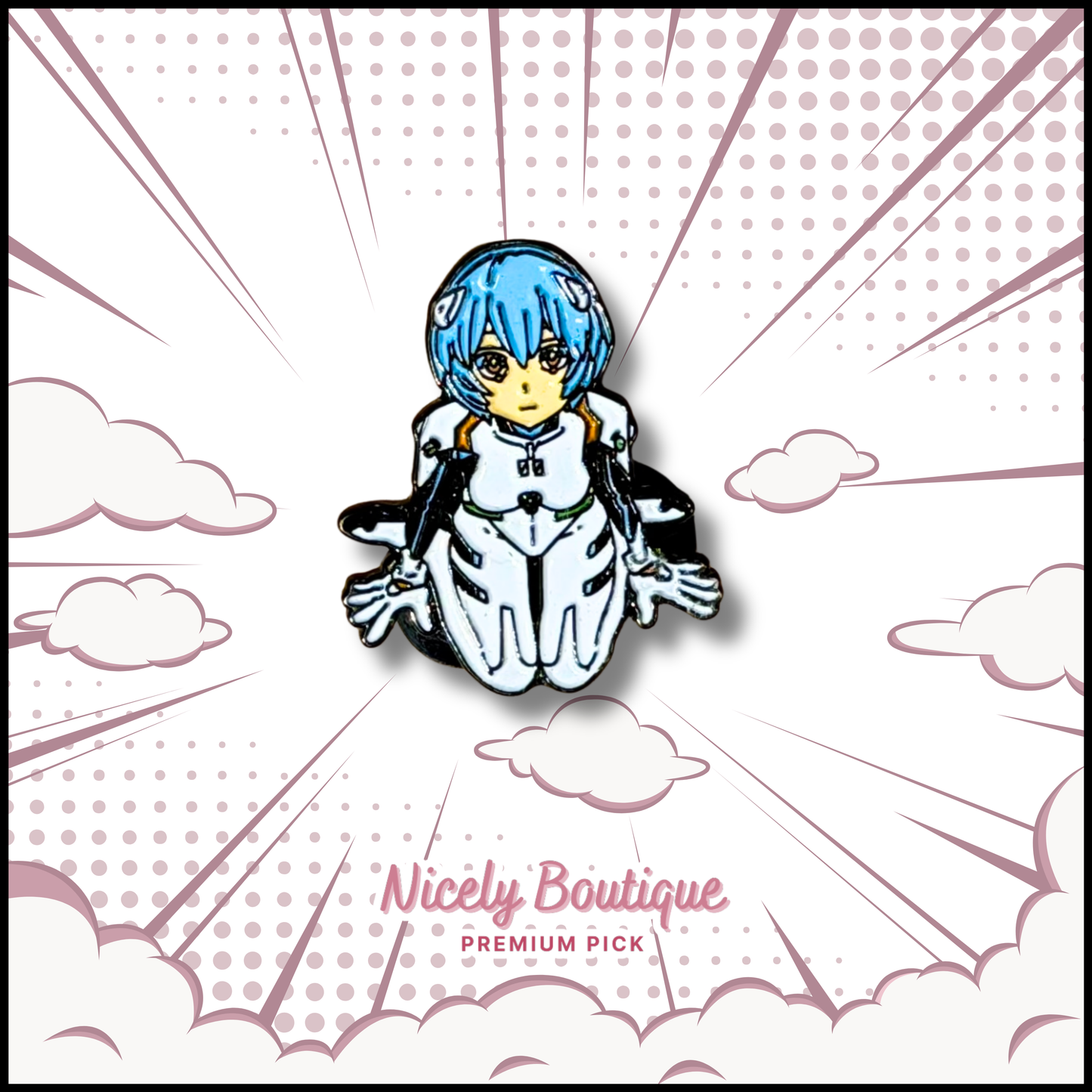 Mecha Pilot -Inspired Character Enamel Pin