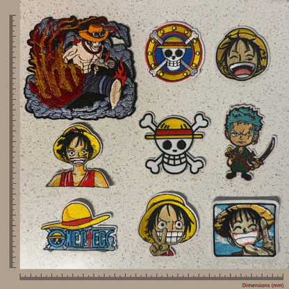 One Piece Embroidered Iron-On Patch