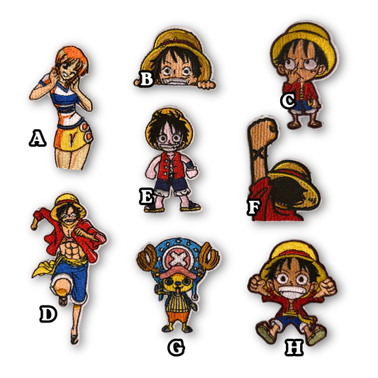 One Piece Embroidered Iron-On Patch