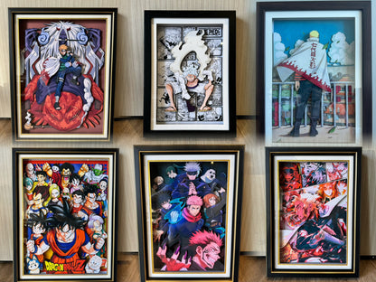 3D Handcrafted Anime Art Customized Link Please Contact Before Order