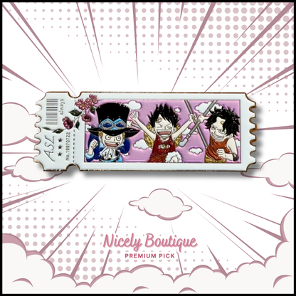 Pirate Brothers Childhood -Inspired Character Enamel Pin