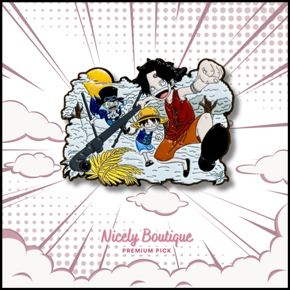 Pirate Brothers Childhood -Inspired Character Enamel Pin
