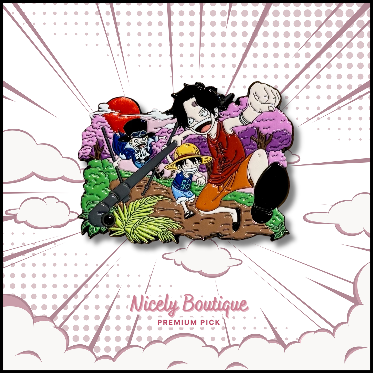 Pirate Brothers Childhood -Inspired Character Enamel Pin
