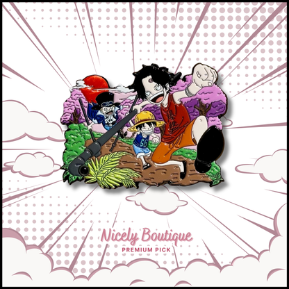 Pirate Brothers Childhood -Inspired Character Enamel Pin
