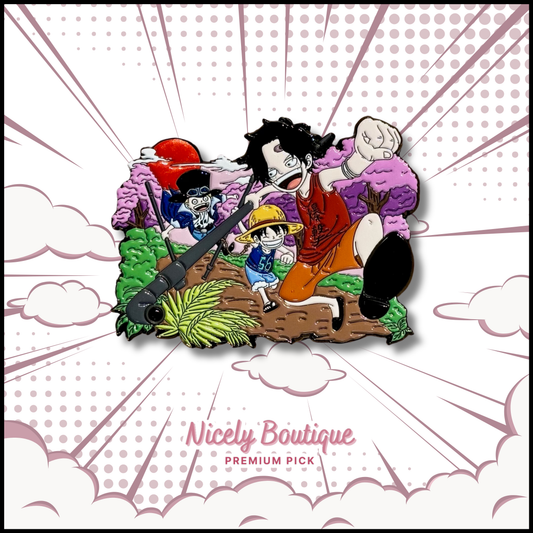 Pirate Brothers Childhood -Inspired Character Enamel Pin