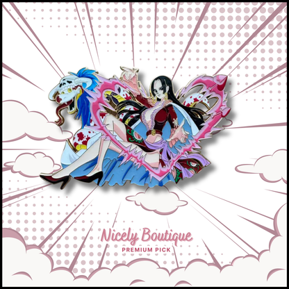 🕒  PRE-ORDERS Serpent Empress Heart -Inspired Character Enamel Pin