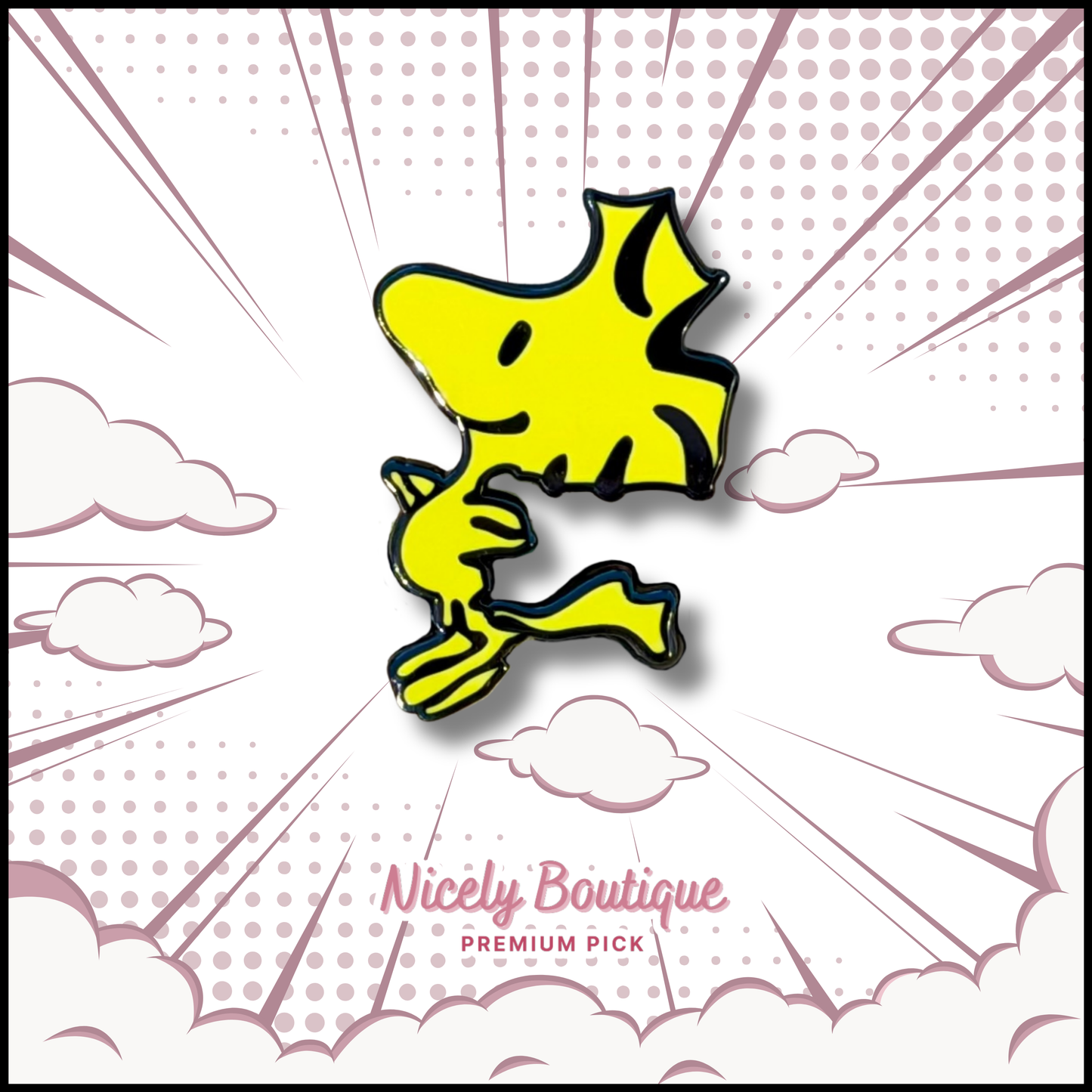 Tiny Yellow Bird -Inspired Character Enamel Pin