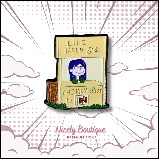 🕒 PRE-ORDERS Advice Booth Girl -Inspired Character Enamel Pin