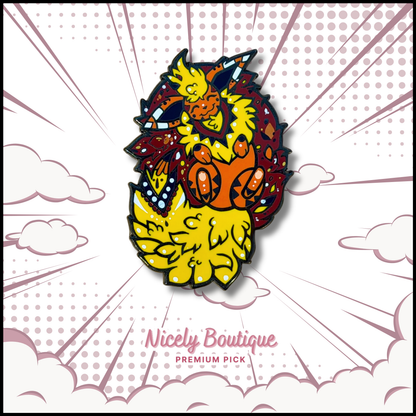 Fire Spirit -Inspired Character Enamel Pin