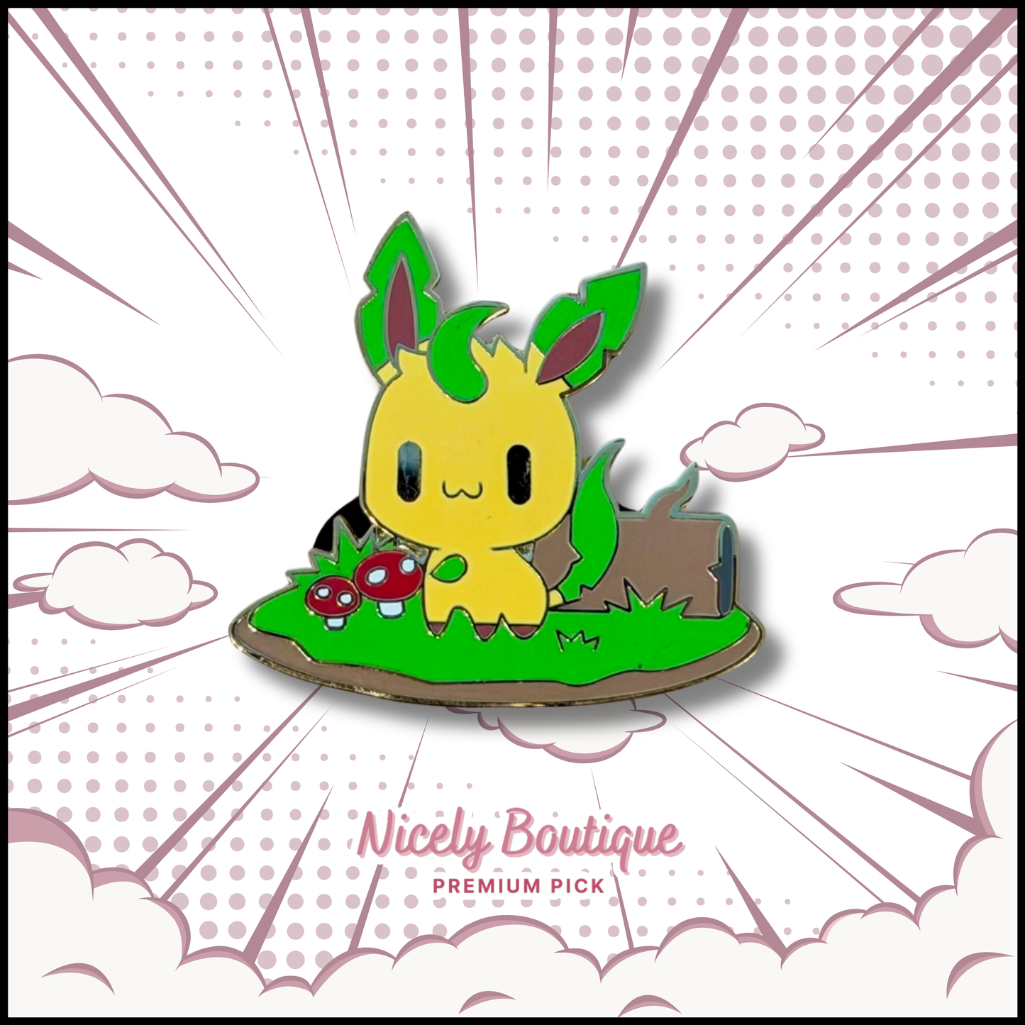 Leaf Spirit -Inspired Character Enamel Pin