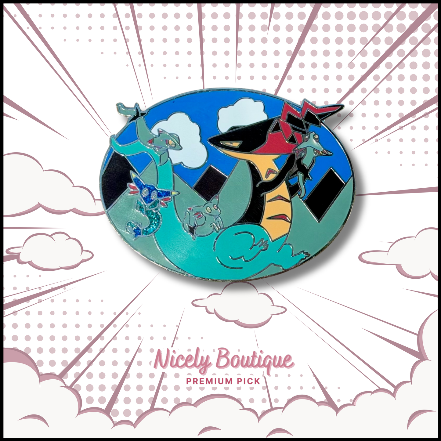 Shadow Dragon -Inspired Character Enamel Pin