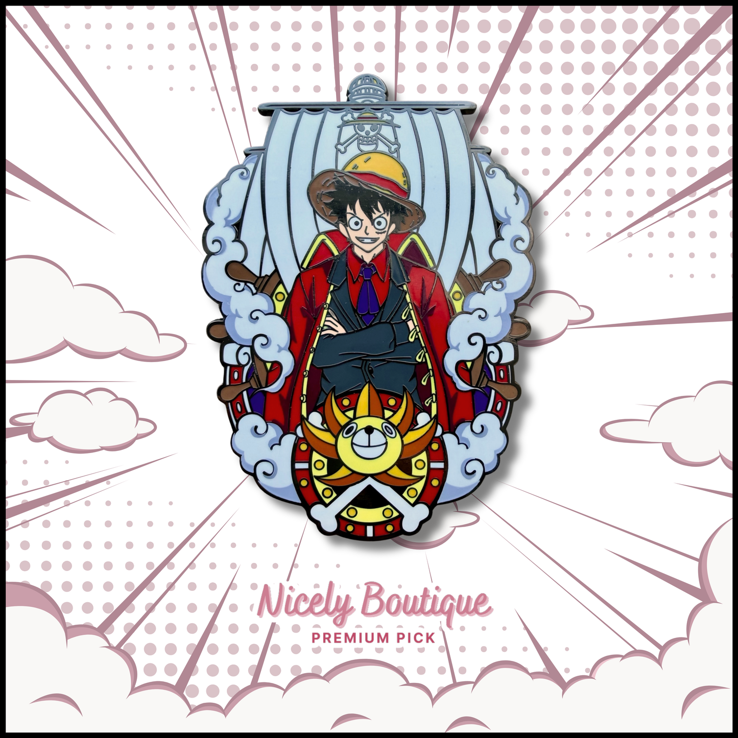 Straw-Hat Captain -Inspired Character Enamel Pin